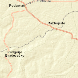 Podgorač Street Map