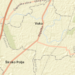 Široko Polje Street Map