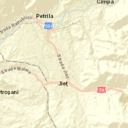 Oraş Petrila Street Map