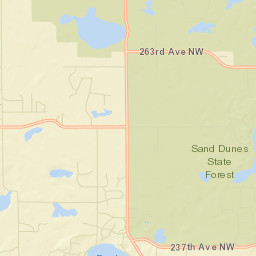 Sherburne County Street Map