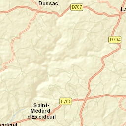 Lanouaille Street Map