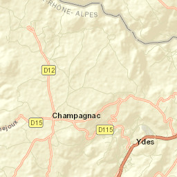 Champagnac Street Map