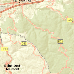 Saint-Just-Malmont Street Map
