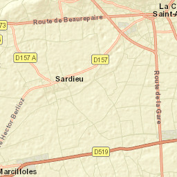 Saint-Siméon-de-Bressieux Street Map