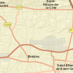 Saint-Hilaire-de-la-Côte Street Map