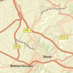 Rives Street Map