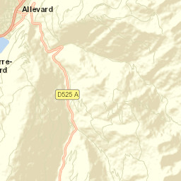 Allevard Street Map