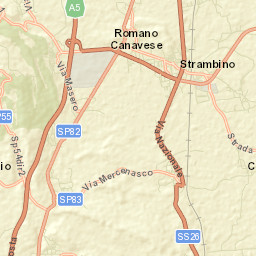 Strambino Street Map