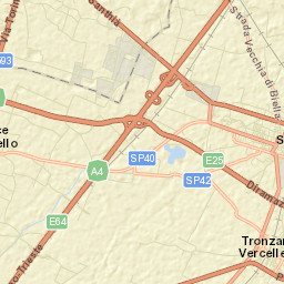 Tronzano Vercellese Street Map
