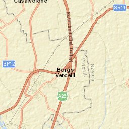 Borgo Vercelli Street Map
