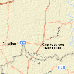 Granozzo con Monticello Street Map