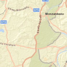 Monzambano Street Map