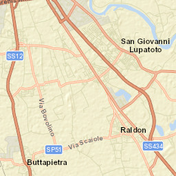 San Giovanni Lupatoto Street Map