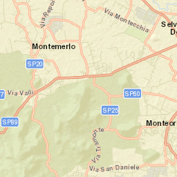 Treponti Street Map