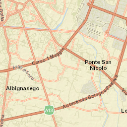 Ponte San Nicolò Street Map