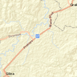 Glina Street Map