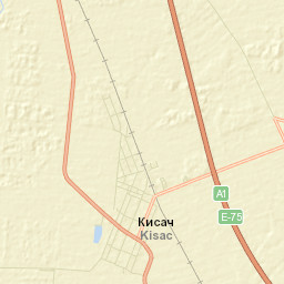 Kisač Street Map