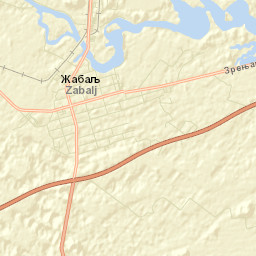 Žabalj Street Map