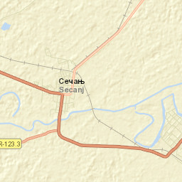 Sečanj Street Map