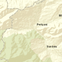 Comuna Perişani Street Map