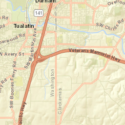 Tualatin Street Map