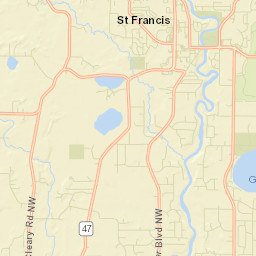 Saint Francis Street Map