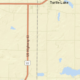 Turtle Lake Street Map