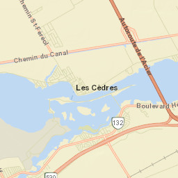 Les Cèdres Street Map