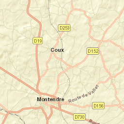 Montendre Street Map