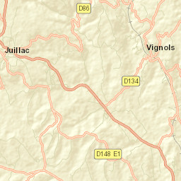Juillac Street Map