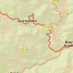 Bourg-Argental Street Map
