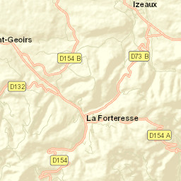 Izeaux Street Map