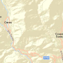 Coassolo Torinese Street Map