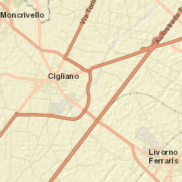 Cigliano Street Map