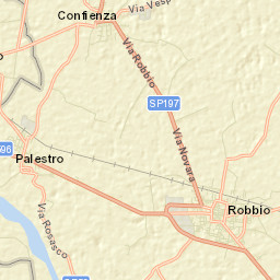 Confienza Street Map