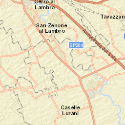 Caselle Lurani Street Map