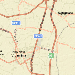 Agugliaro Street Map