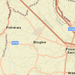 Polverara Street Map