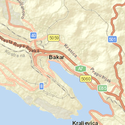 Krasica Street Map