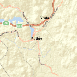 Fužine Street Map