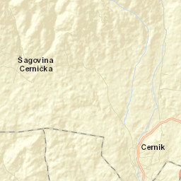 Cernik Street Map
