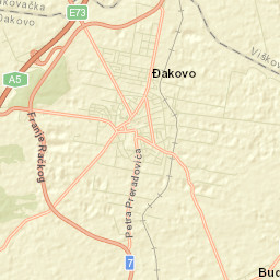 Đakovo Street Map