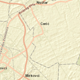 Cerić Street Map