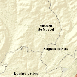 Bughea de Sus Street Map