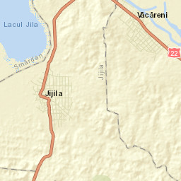 Comuna Văcăreni Street Map