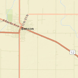 10th Avenue Southwest, Benson, MN 56215 Street Map
