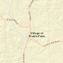 201-205 N Bluff Ave Prairie Farm WI Street Map
