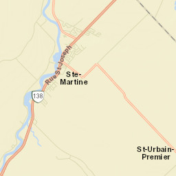 Sainte-Martine Street Map