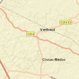 Vertheuil Street Map