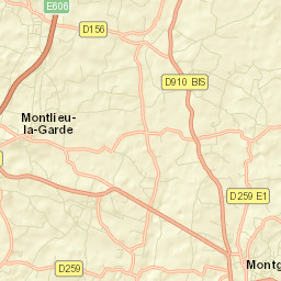 Montguyon Street Map